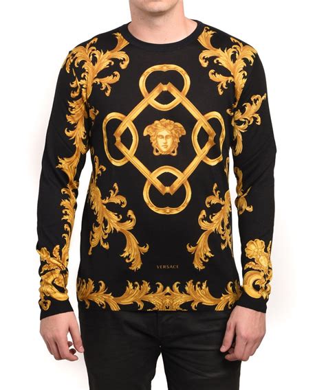 versace gold jumper|versace jumper men's.